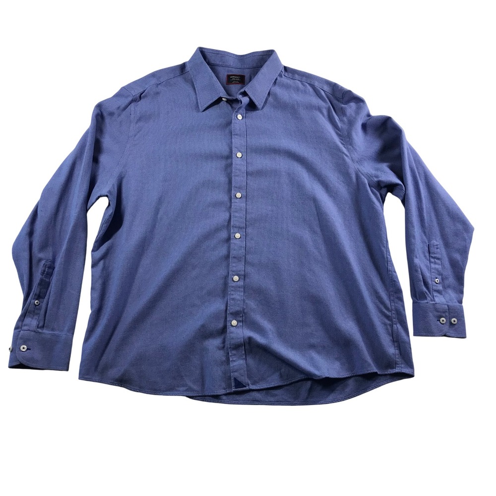 UNTUCKit Veneto-WF Blue Wrinkle Free Button Down Shirt XXXL 40250 Regular Fit